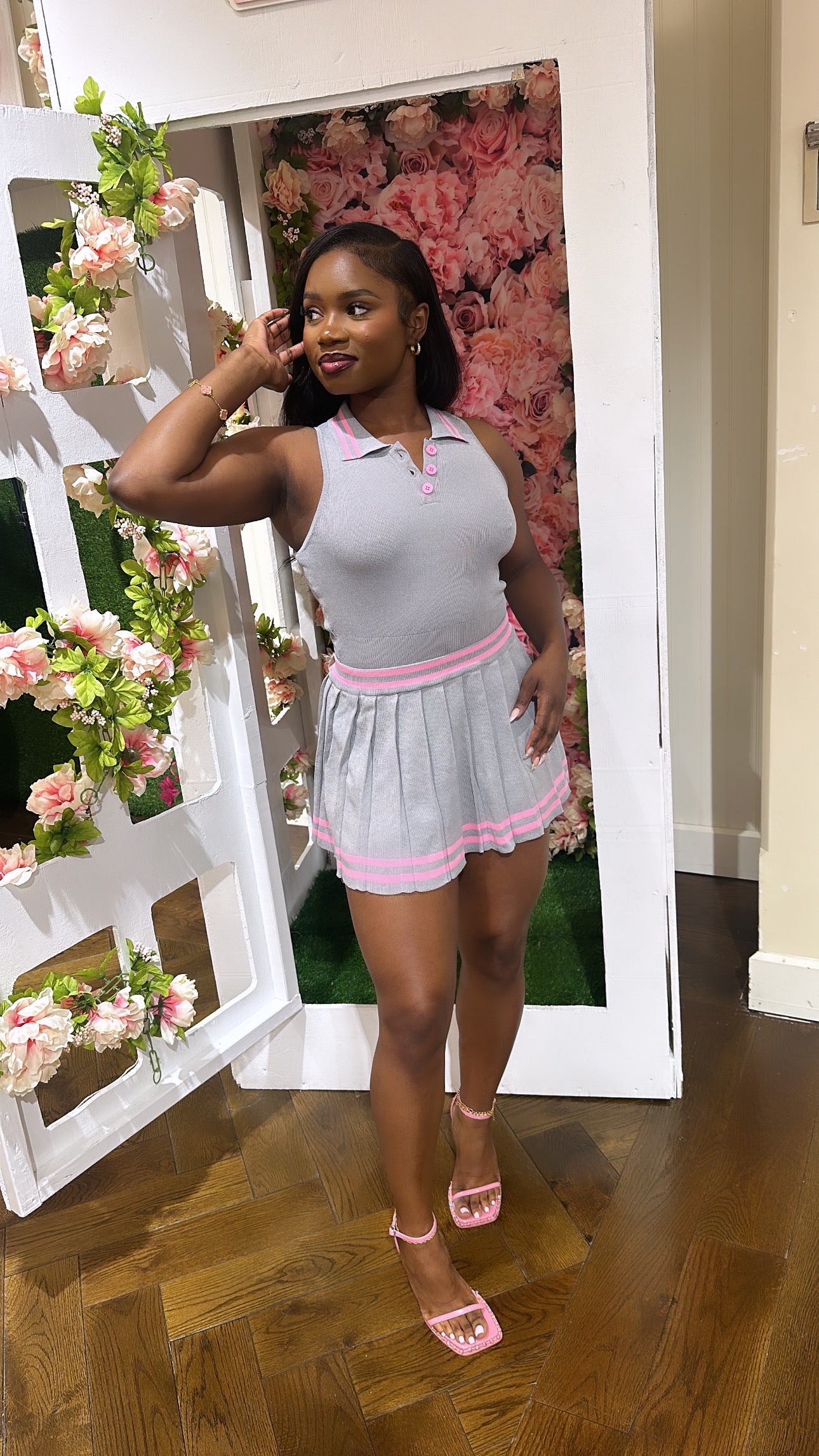 Tennis Girl Skater Skirt Set